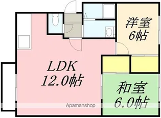 コーポ赤松Ⅰ【205号室】の間取り