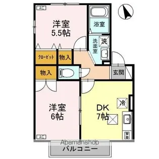 セジュール古津【1階】の間取り