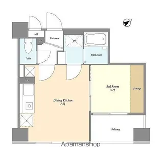 ISM東中野【2階】の間取り