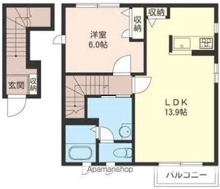 ソフィア代田【201号室】の間取り
