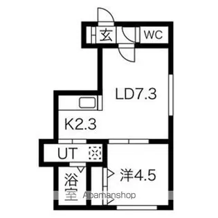 ヴィバーチェ麻生【201号室】の間取り