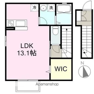 エステート笹谷21Ⅳ【203号室】の間取り
