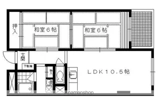 シルベーヌ北山【406号室】の間取り