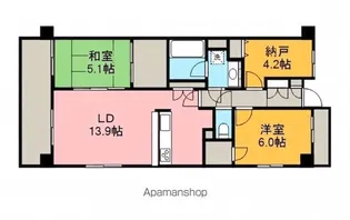 レジェンド相模原富士見(分譲)【603号室】の間取り