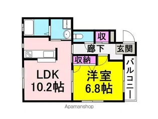 ブランメゾン五反田Ⅲ【101号室】の間取り