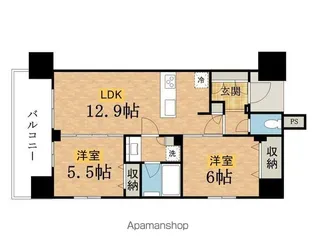 プライマル八王子横山町【304号室】の間取り
