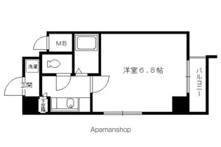 グランドパレス御池【804号室】の間取り