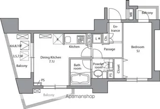レジディア神田岩本町【4階】の間取り