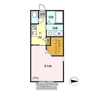 メデアージュ・エイ【1階】の間取り