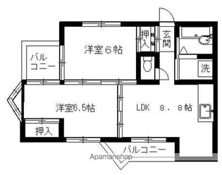 オネストビル【303号室】の間取り