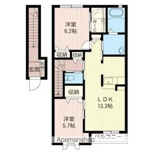 エーデルハイム【2階】の間取り