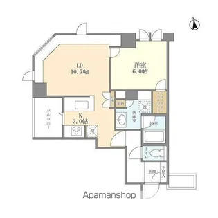 シティハウス東京新橋【5階】の間取り