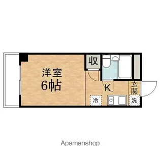 1Rの間取り画像