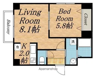 ラペズマン宮の沢【7階】の間取り