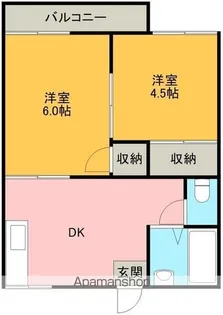 ハイツフォーブル【202号室】の間取り