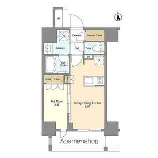 HF大森レジデンス【4階】の間取り