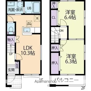 SK・GRACIA【101号室】の間取り