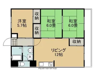 センチュリーハイツ【201号室】の間取り