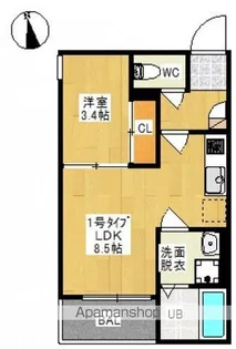 REGALEST KANON(レガリスト カノン)【301号室号室】の間取り