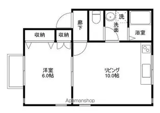 グラントム紫竹【2階】の間取り