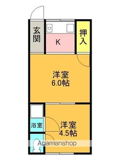 美保マンション【303号室】の間取り
