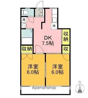 高尾台ハイツ【202号室】の間取り