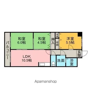 グレイス平島【3階】の間取り