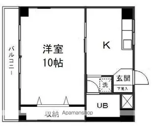 幸田ビル【601号室】の間取り