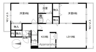 ベルローズ【2階】の間取り