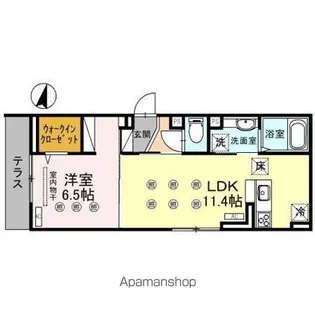 アヴァンス八潮A【1階】の間取り