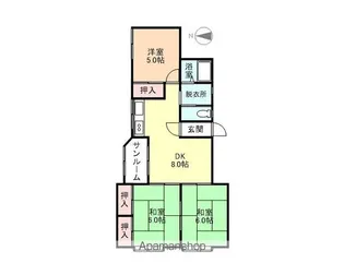 コーポ青島【203号室】の間取り