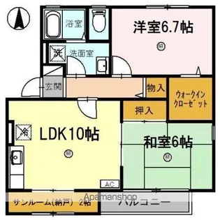 メゾンパークス C棟【1階】の間取り
