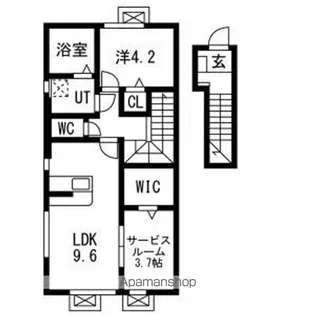 レジデンスⅡ【2階】の間取り