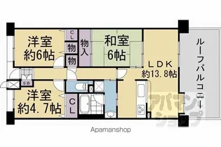 ファミールガーデン二条駅前【E1140号室】の間取り