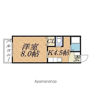 エルシー1【802号室】の間取り
