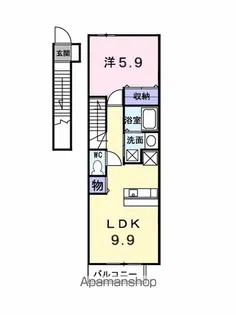 セトル梅林Ⅰ【2階】の間取り