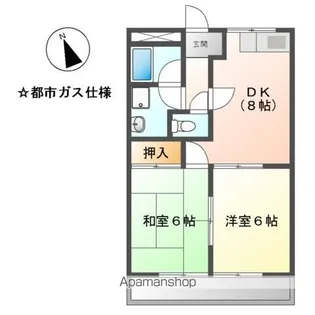 サニー加島【203号室】の間取り