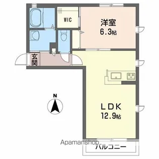 沖洲 清流荘 2【2階】の間取り