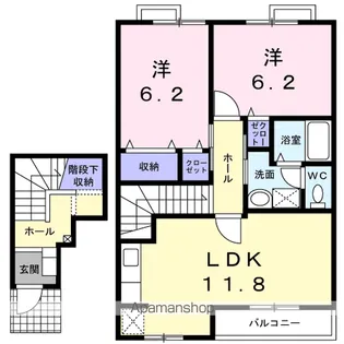 セントラルヒルズⅡ【2階】の間取り