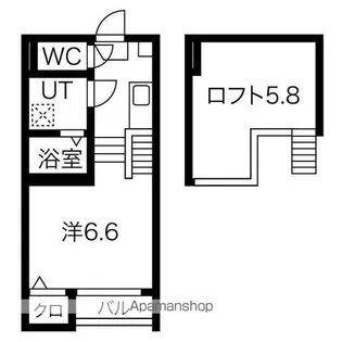 STAGE 黒門町【202号室号室】の間取り