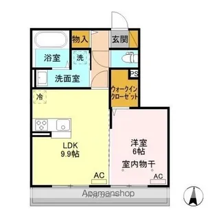 ヴィーナスヴィレッジ【2階】の間取り