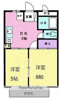ハイム欠下【1階】の間取り