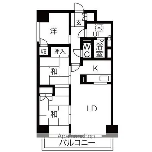 オークコート141【9階】の間取り