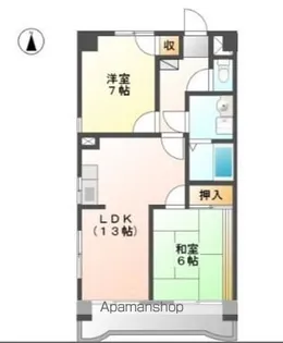 グランデュール今1号館【2階】の間取り