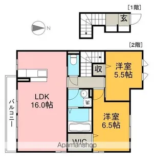 セゾンコートⅢ【2階】の間取り