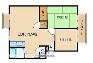ハイツボヌール【2階】の間取り