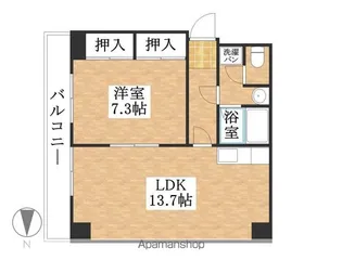 WEST CREEK【401号室】の間取り