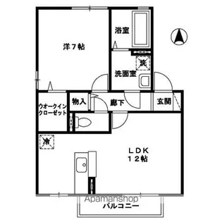 リビングタウン飯岡新田I C【2階】の間取り