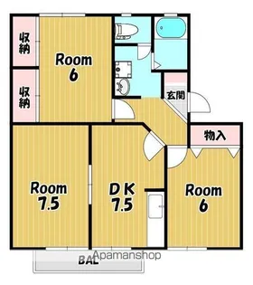 グランシャリオ【202号室】の間取り