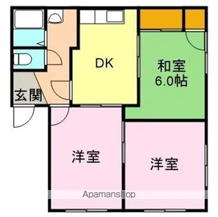 フレグランス中里【102号室】の間取り